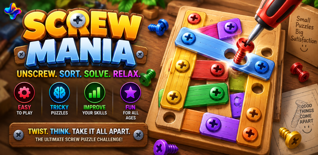Screw Mania feature artwork